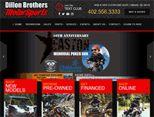 Tablet Screenshot of dilloncycles.com